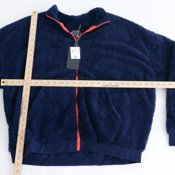 Rawgear California Navy And Red Embroidered Soft Fleece Zip Up Sweater Size L - Picture 4 of 12